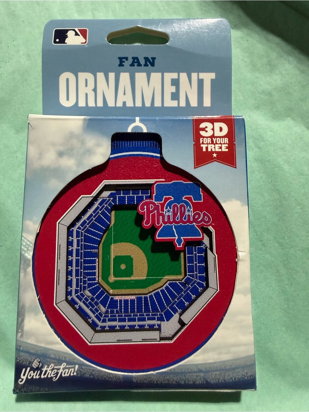 Philadelphia Phillies 3D Stadium Christmas Ornament YouTheFan MLB Licensed New
